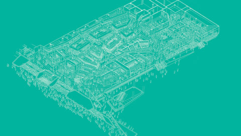A cutaway plan shows the winding, people-focused layout of Link REIT Tai Yuen Market. A cutaway plan shows the winding, people-focused layout of Link REIT Tai Yuen Market.