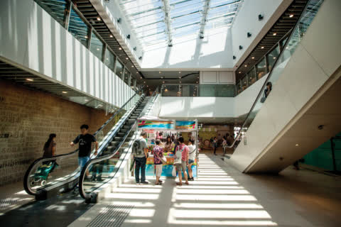 New designs in Link REIT Nam Cheong Place Market let natural light flood into buildings. New designs in Link REIT Nam Cheong Place Market let natural light flood into buildings.