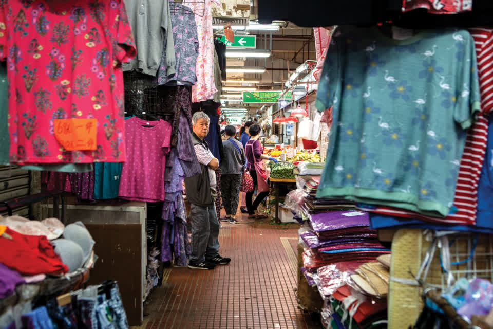 Clutter in the Hong Kong old wet markets made it hard to find what you were looking for.